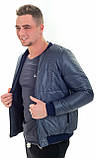 Чоловіча куртка-бомбер двосторонній a.play L 48 темно-синій, фото 3