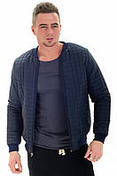 Чоловіча куртка-бомбер двосторонній a.play L 48 темно-синій