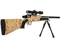 Детская снайперская винтовка ZM 51C Cyma цвет песочный камуфляж