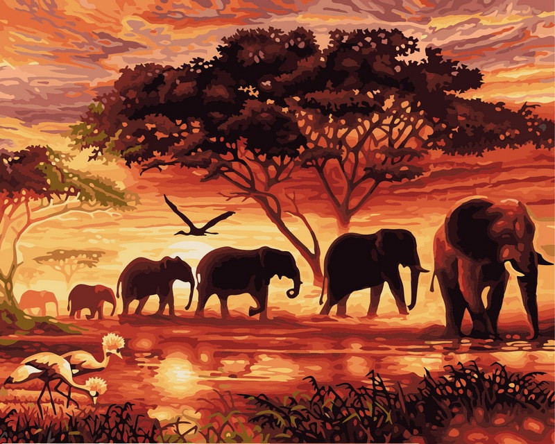 Картина за номерами 40х50 см. Babylon Савана (VP-418), фото 1