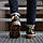 Зимові чоловічі туфлі шкіряні низькі броги утеплені хутром у чорному кольорі, фото 5