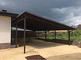 Навіс для автомобіля будівництво, фото 2