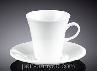 Чашка кавова з блюдцем Wilmax 160 мл порцеляна (993005 WL)