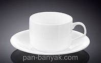 Чашка чайная с блюдцем Wilmax 160мл фарфор (993006 WL)