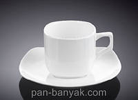 Чашка кофейная с блюдцем Wilmax 90мл фарфор (993041 WL)