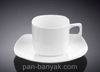 Чашка кавова з блюдцем Wilmax 90 мл порцеляна (993041 WL)