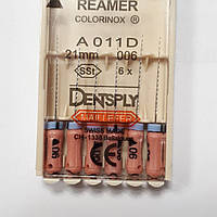 K-Reamers 21 мм, уп.6 шт., No006, Dentsply Maillefer