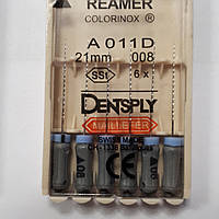 K-Reamers 21 мм, уп.6 шт., No008, Dentsply Maillefer