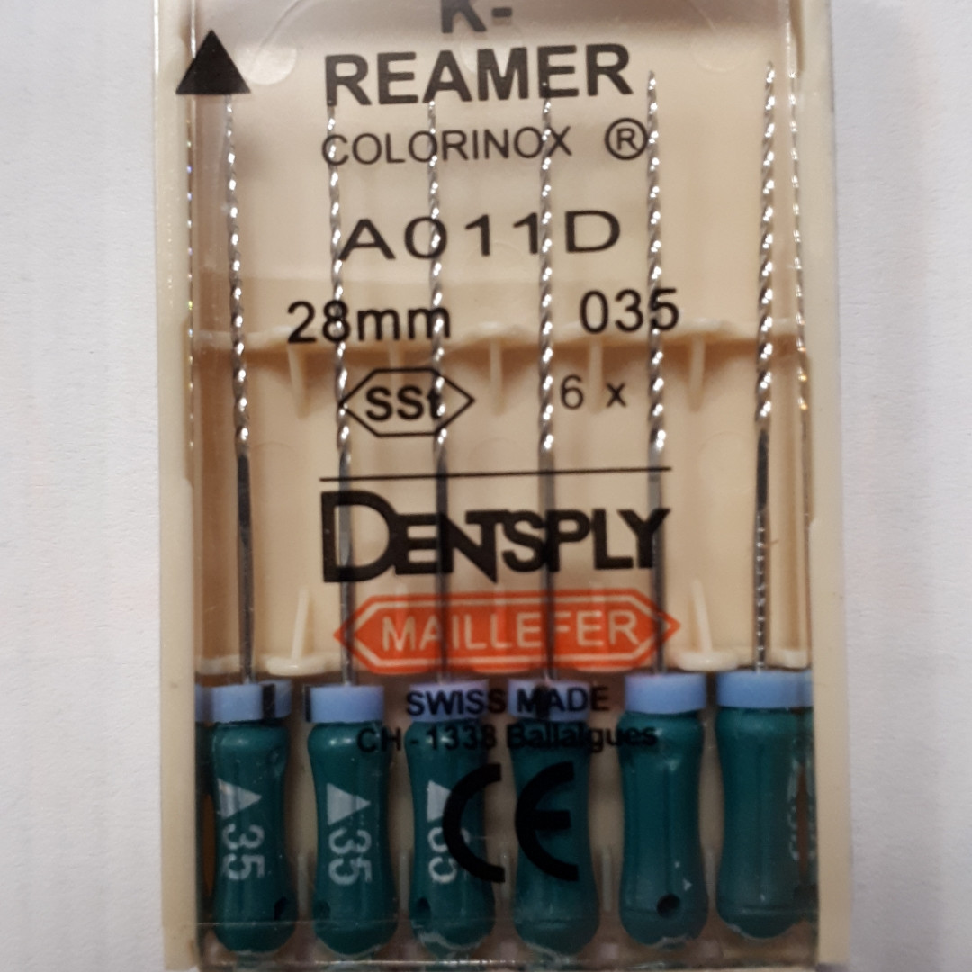 K-Reamers 28 мм, уп.6 шт., No035, Dentsply Maillefer