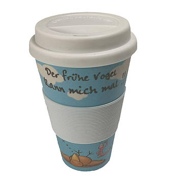 Кавова кружка to Go Becher 350ml Bambus Vogel