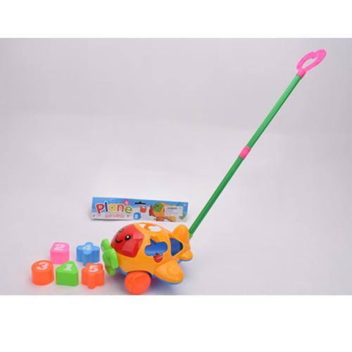 Каталка на палиці Вертоліт, сортер, 5 фігурок, 2327