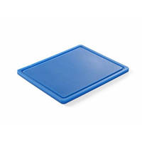 Доска кухонная Hendi НАССР синяя 53х32,5 см h1,5 см пластик, Разделочная доска для кухни, Доска для нарезки