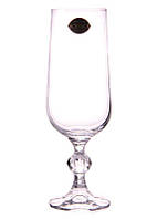 Набор бокалов для шампанского Bohemia Klaudia/Claudia 6 штук 180мл d4,5 см h17 см богемское стекло (4s149/180)
