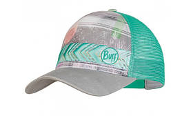 Кепка Buff Trucker Cap Biome Aqua для активного відпочинку унісекс, з вентиляцією та регульованим розміром.