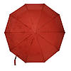 Жіноча складана парасолька-напівавтомат 10 спиць Червона Bellisimo, фото 2