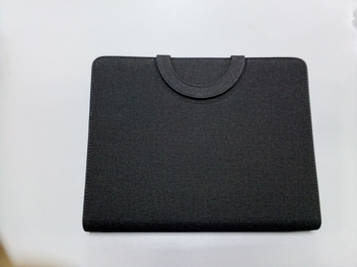 Папка для документів на блискавці з калькулятором сіра