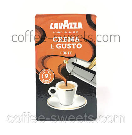 Кава мелена Lavazza Crema e Gusto Forte серебро 250g, фото 2