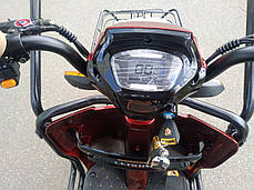 Електричний трицикл, триколісний електроскутер із дахом Electrowin TES-121 скутер, трицикл, фото 3