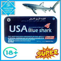 USA Blue Shark Блакитна акула препарат для потенції, миттєвий результат, 12 табл.+ пролонгатор