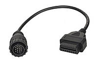 Диагностический переходник Mercedes Benz 14 pin - OBD2 16 pin (Actros, Atego, VW LT, Ssang Yong)