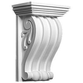 Консоль декоративна з поліуретану (архітектурний кронштейн) (22х15х9)см