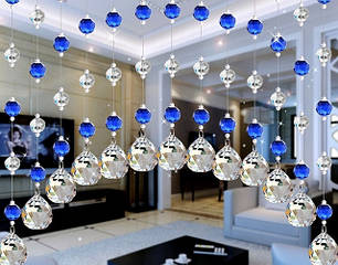 Намистини різних форм, кріплення для кришталевих штор