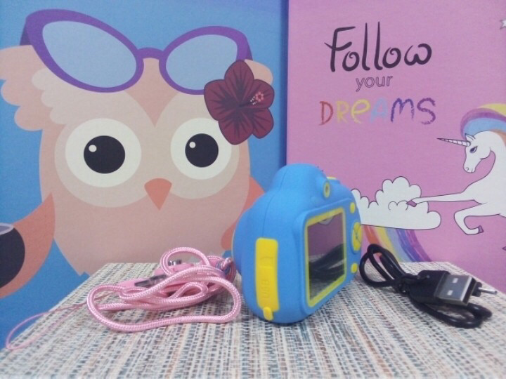 Цифровой Детский фотоаппарат противоударный с функцией видео голубой Amazing - фото 3 - id-p1044787820