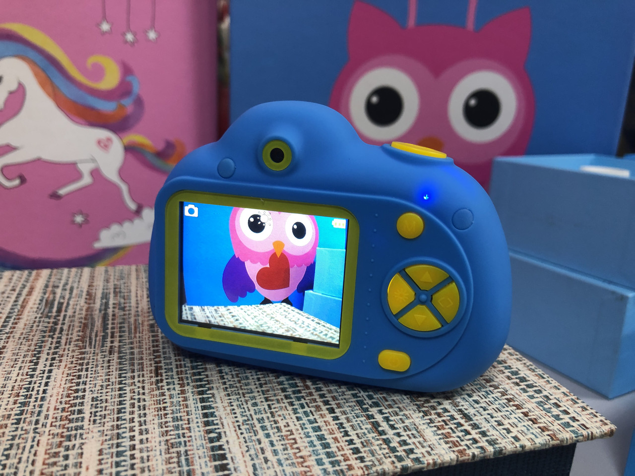 Цифровой Детский фотоаппарат противоударный с функцией видео голубой Amazing - фото 1 - id-p1044787820