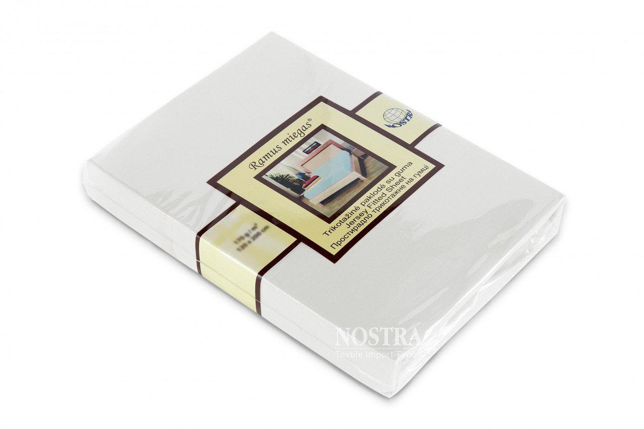 Простирадло на гумці трикотажне Nostra 90х200 біле