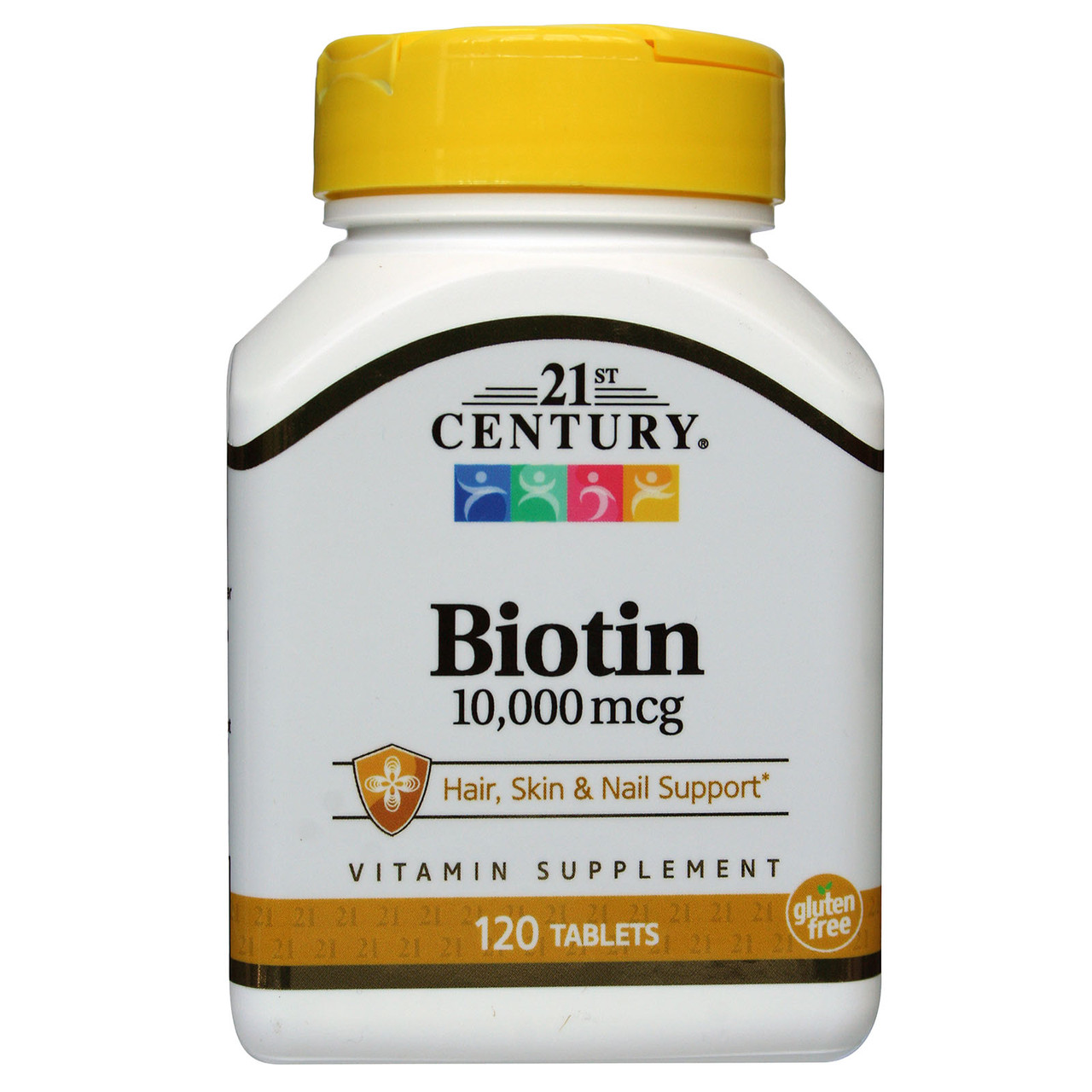 Біотин, 21st Century Health Care, 10 000 мкг, 120 таблеток, фото 1