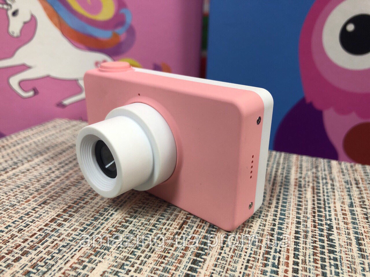 Цифровая Kids digital camera для детей розово противоударная Amazing - фото 1 - id-p1044787818