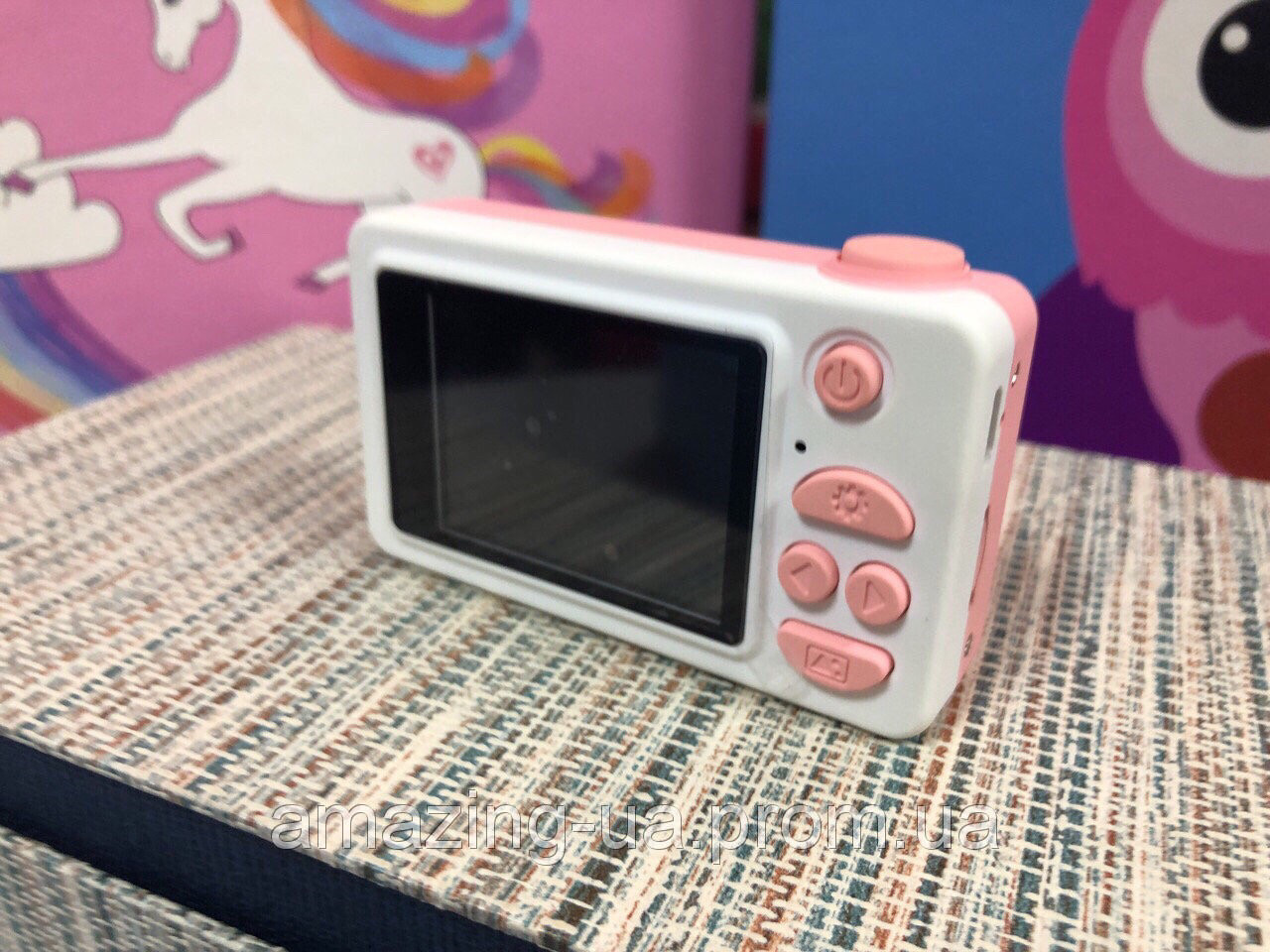Цифровая Kids digital camera для детей розово противоударная Amazing - фото 3 - id-p1044787818