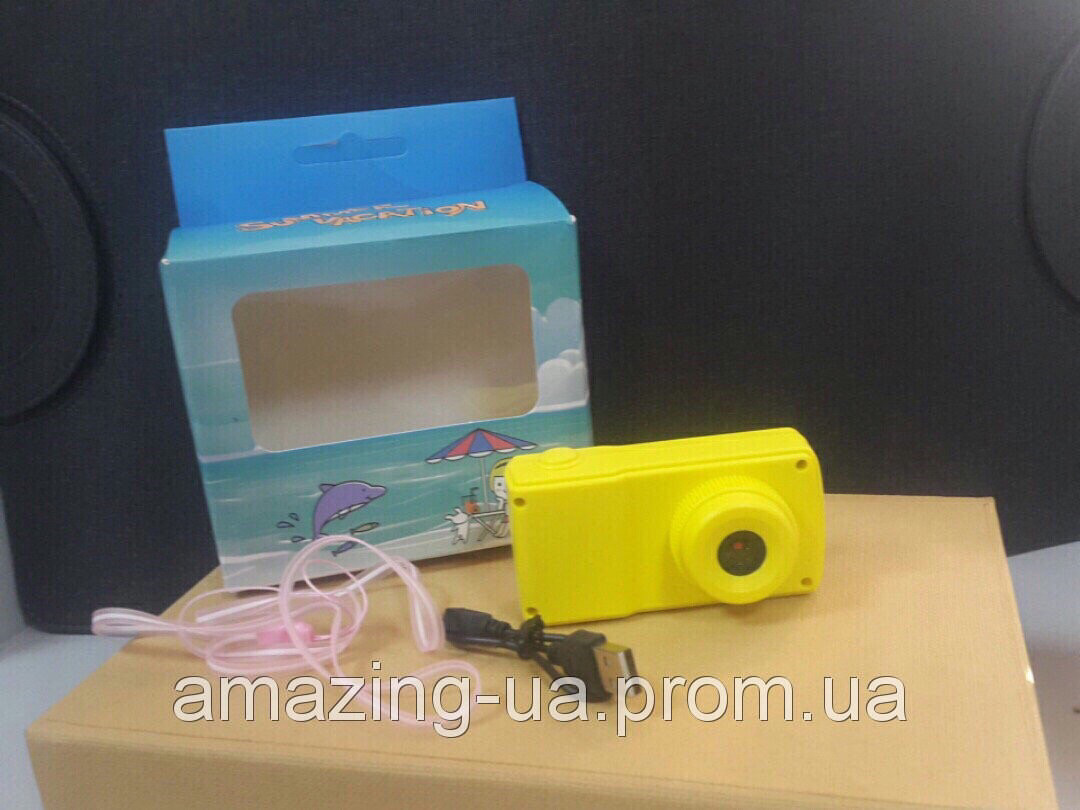 Детский фотоаппарат с видео записью digital camera желтый Amazing - фото 4 - id-p1044787814