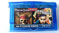 Игровой картридж для GAME BOY ADVANCE GB 2 in 1 PIRATES OF THE CARIBBEAN / DEAD TO RIGHTS