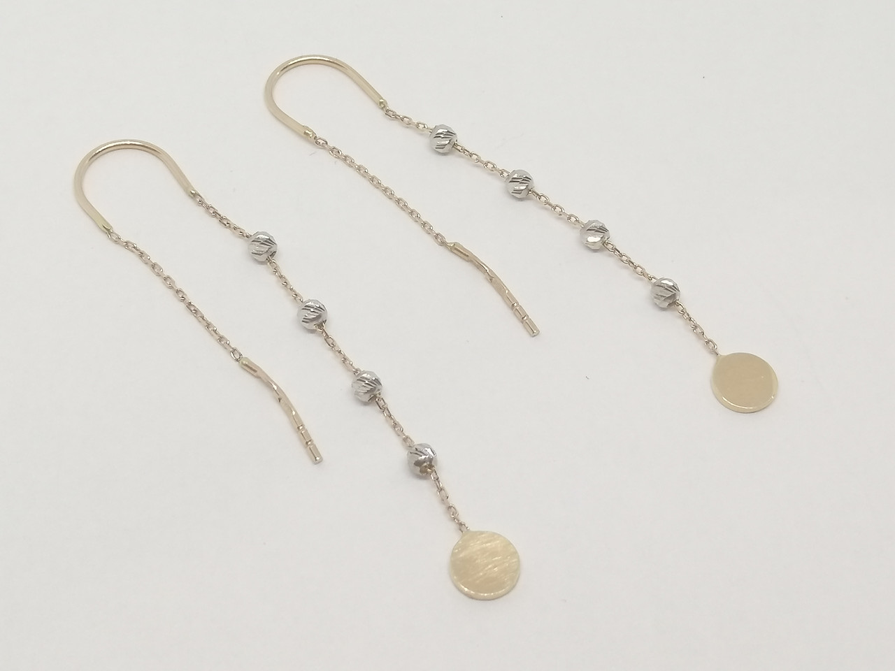 Золоті сережки-протяжки. 106802