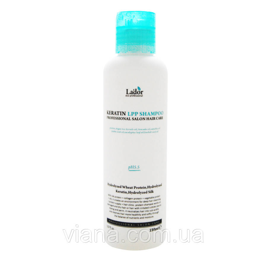 Професійний Кератиновий Безсульфатний Шампунь Lador Keratin LPP Shampo
