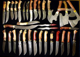 Ножі різного призначення , мультітули, тактичні ручки, брелки, лопатки, сокири, точила .