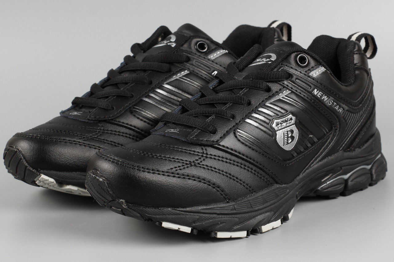 Кросівки унісекс жіночі чорні Bona 715C-2 Бона Розміри 36