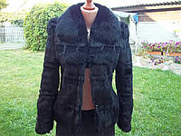 S - 42 / 44 р шуба куртка из кролика воротник песец Осень Весна