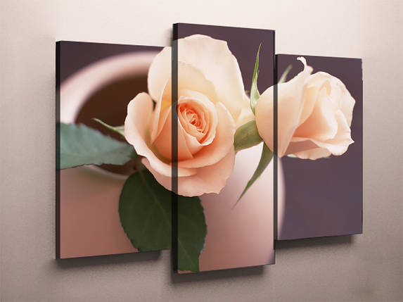 Модульна картина на полотні Троянди VE, фото 1