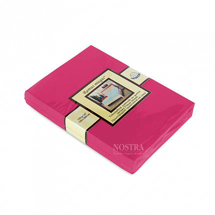 Простирадло на гумці трикотажне Nostra 90х200 фуксія, фото 1