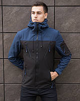 Куртка мужская Pobedov Jacket "Korol' Lev" демисезонная повседневная из плащевки в черном цвете