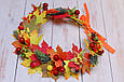 Вінок для волосся / віночок на голову осінній з листям на свято осені 211 Об, фото 4