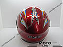 Шолом 906 (шолом дитяче відкрите біле скло) червоний MotoTech, фото 4