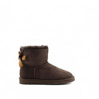 Угги женские UGG Australia Mini Bailey Bow II Chocolate Угги женские мини с бантом Шоколадный цвет.