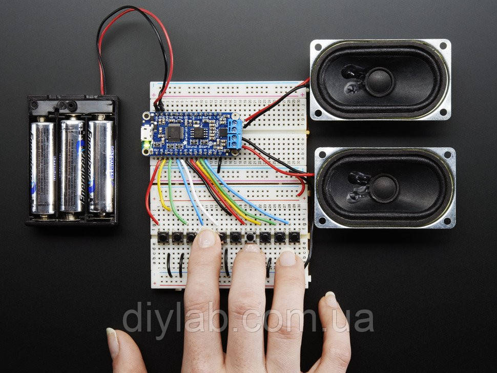 Adafruit Audio FX Sound Board + 2x2W Amp - WAV/OGG Trigger -16MB