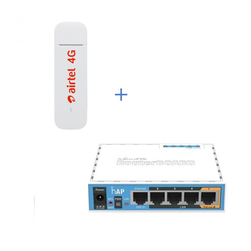 Комплект 4G модем + WiFi роутер Mikrotik