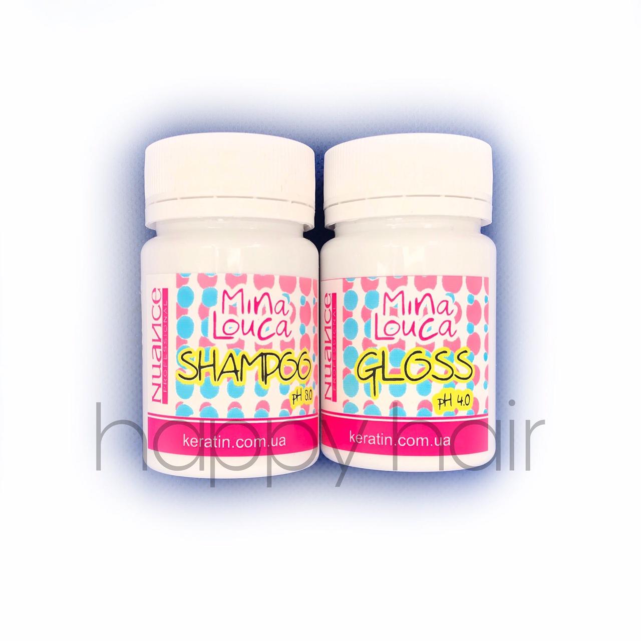 Nuance Mina Louca Набір для кератинового випрямлення 2х100 г