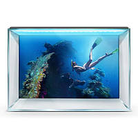 Морской мир под водой на наклейке для аквариума 55х90 см.