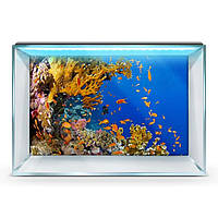 Морское дно наклейка в аквариум 75х125 см.